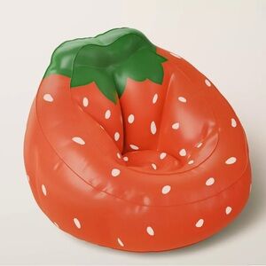 Kate Spade Red and Green Strawberry Cushion